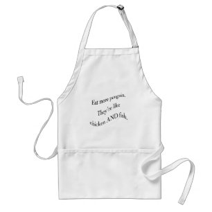 äta mer pingvinapron. förkläde
