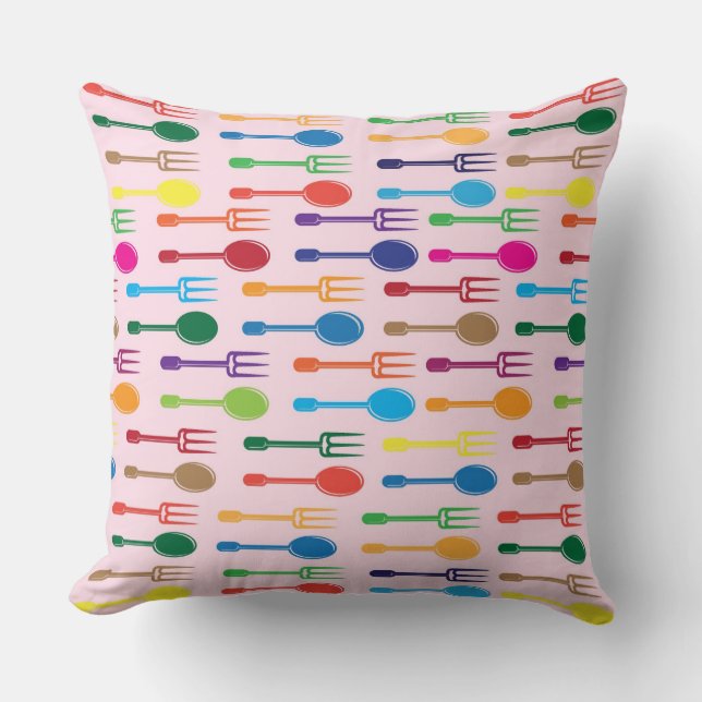 Äta middag struktur kudde (Framsida)