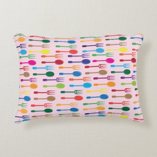 Äta middag struktur prydnadskudde (Framsidan)