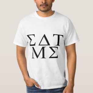 Äta mig som är grekisk t-shirt