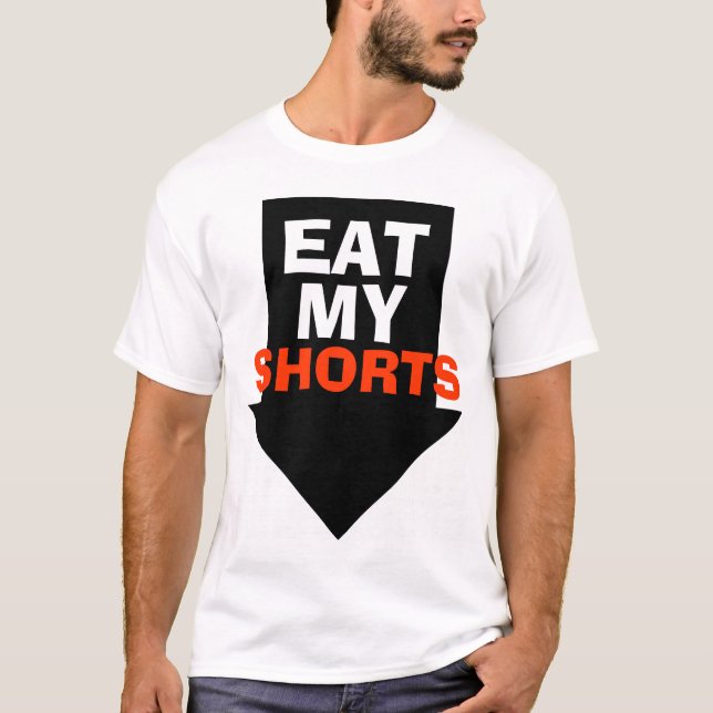 Äta min kort t-shirt (Framsida)