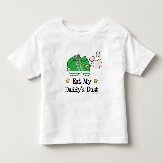 Äta min pappor dammar av skjortan för tee shirt (Framsida)