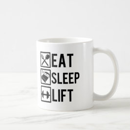 Äta muggen för idrottshallen för sömnhiss den kaffemugg