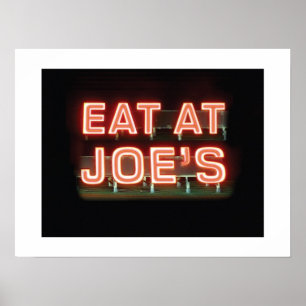 Äta på Joe's-Trycket Poster