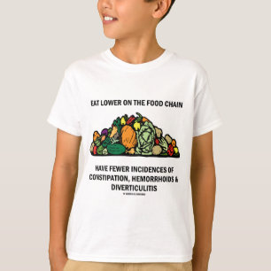 Äta på maten kedjar Lower (grönsaker) T-shirt