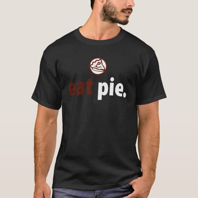 Äta pajT-tröja Tee Shirt (Framsida)