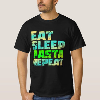 äta pasta för sömn repetera t shirt