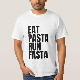 äta pasta springa fasta t shirt
