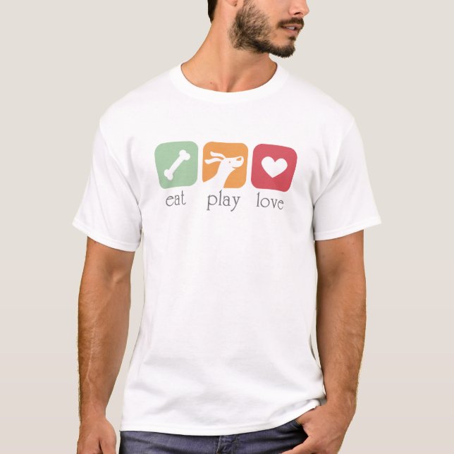 äta play kärlek tröja (Framsida)
