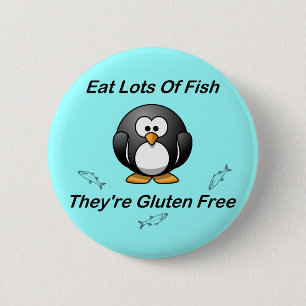 Äta raddor fiskar, dem är fri Gluten Knapp