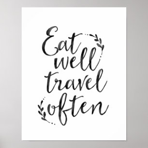 Äta reser väl ofta poster