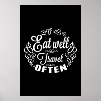 Äta reser väl ofta poster