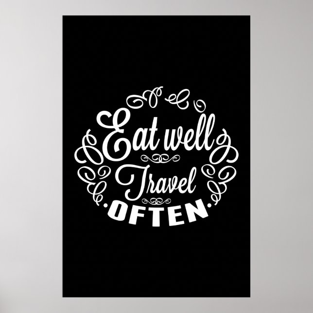 Äta reser väl ofta poster (Framsidan)