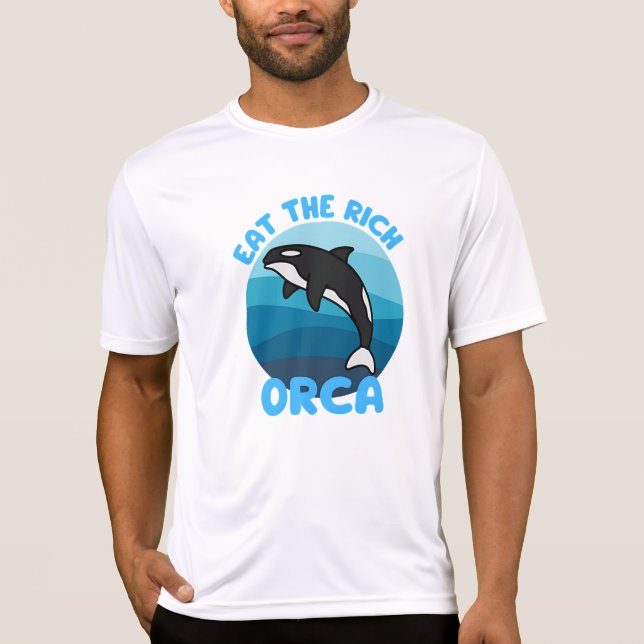 äta rik orca t shirt (Framsida)
