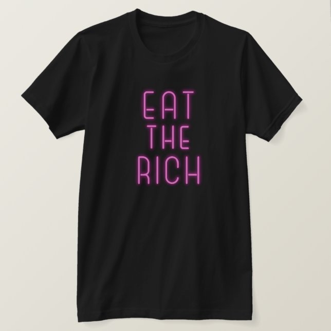 Äta riken t shirt (Design framsida)