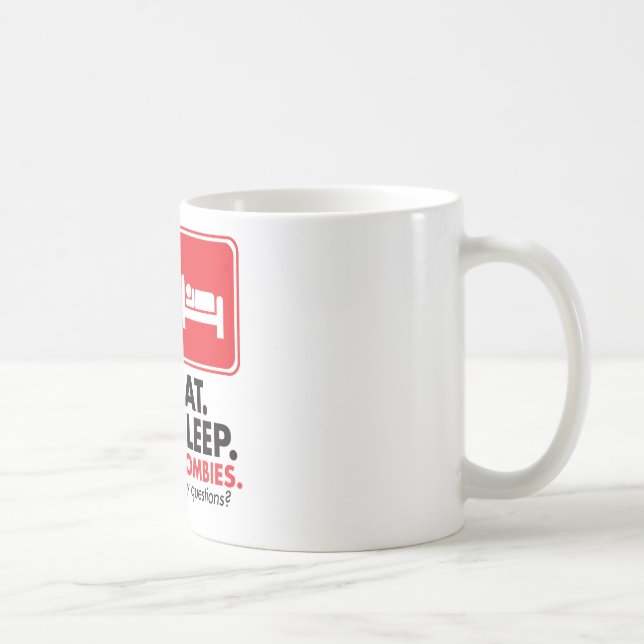 Äta röda sömnZombies - Kaffemugg (Höger)