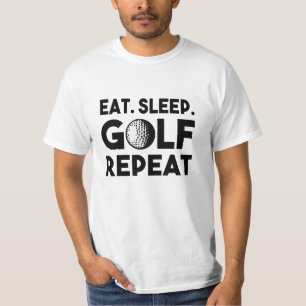 Äta skjortan för golfaren för sömnGolfrepetiti T Shirt