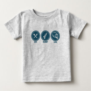Äta skjortan för sömnLacrossebabyen T-shirt