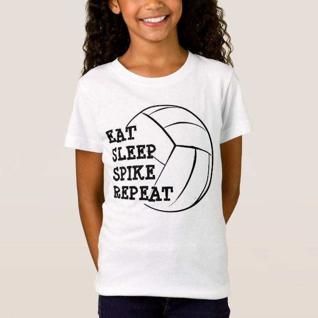 Äta skjortan för volleyboll för tee shirt (Framsida)