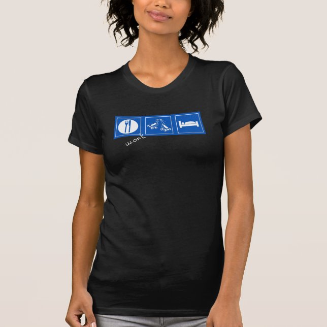 äta skridskosömnmörk tee shirt (Framsida)