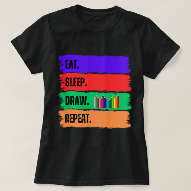 ÄTA. SLEEP. DRA. UPPREPA. T SHIRT (Design framsida)