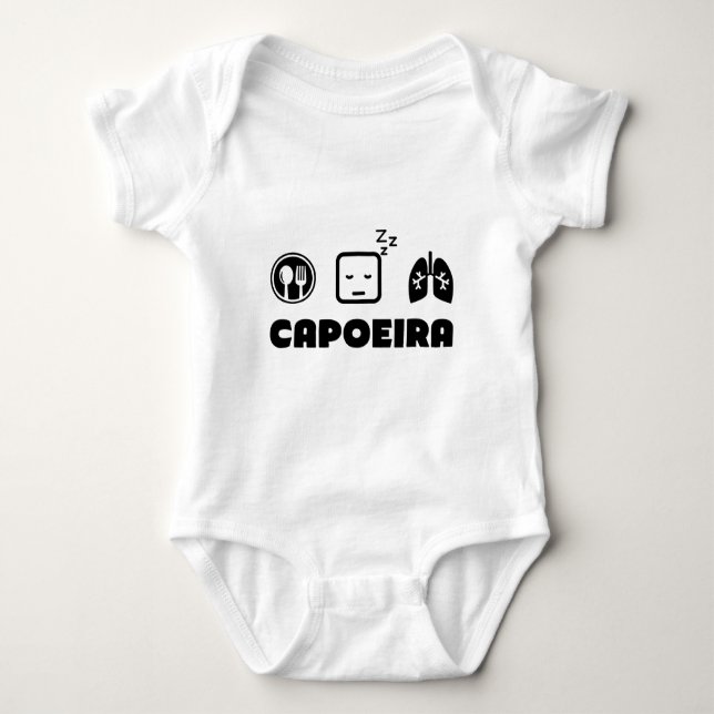 Äta sömn andas Capoeira T-shirt (Framsida)