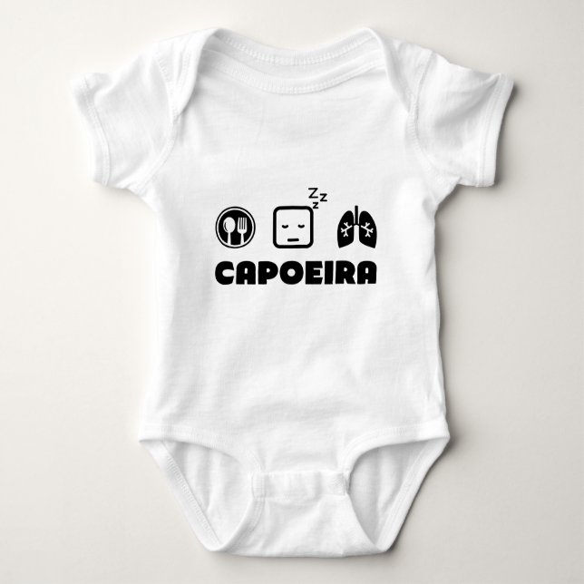 Äta sömn andas Capoeira Tee (Framsida)