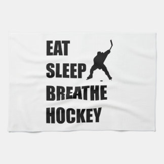 Äta sömn andas hockey kökshandduk
