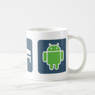 Äta. Sömn. Android. Kaffemugg