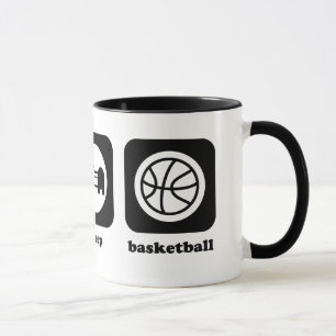 Äta. Sömn. Basket. Mugg