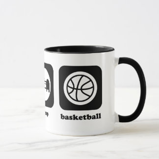Äta. Sömn. Basket. Mugg
