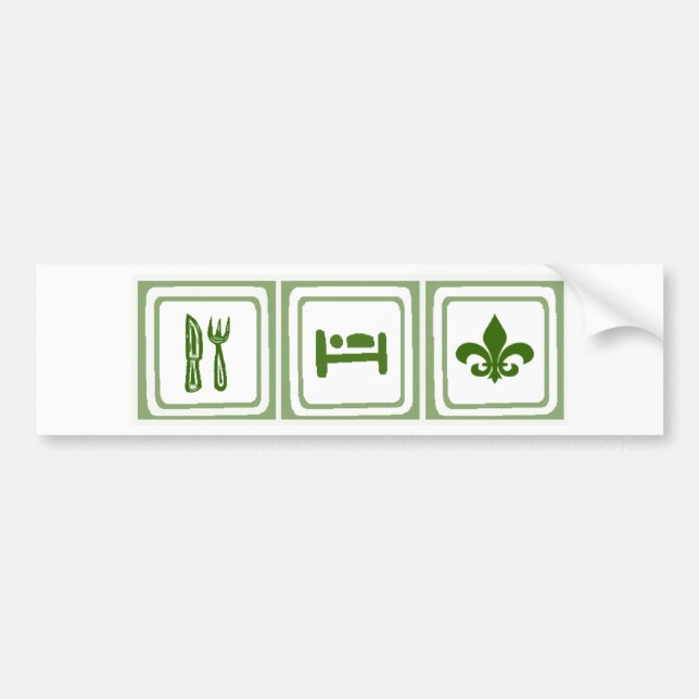 Äta sömn… bildekal (Framsidan)