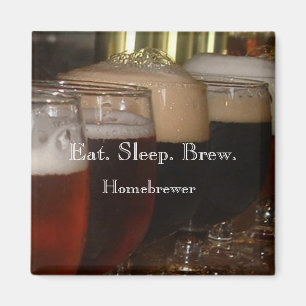 Äta. Sömn. Brygd. Homebrewer magnet