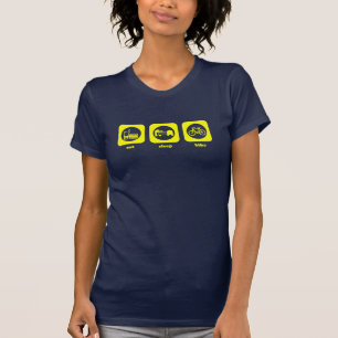 Äta. Sömn. Cykel. T-tröja Tee