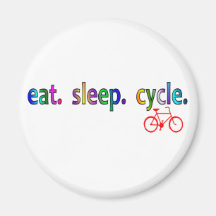 äta sömn cyklar cykelryttaregåvor magnet