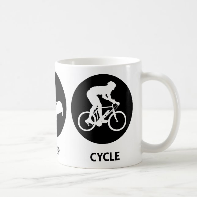 Äta sömn cyklar kaffemugg (Höger)
