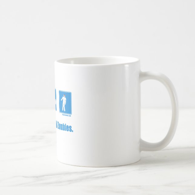 Äta. Sömn. Dödazombies. Kaffemugg (Höger)