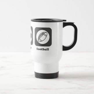 Äta. Sömn. Fotboll. Mugg