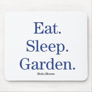 Äta. Sömn. Garden. Musmatta