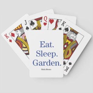 Äta. Sömn. Garden. Spelkort