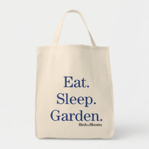 Äta. Sömn. Garden. Tygkasse