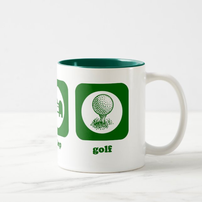 Äta. Sömn. Golf. Mugg (Höger)