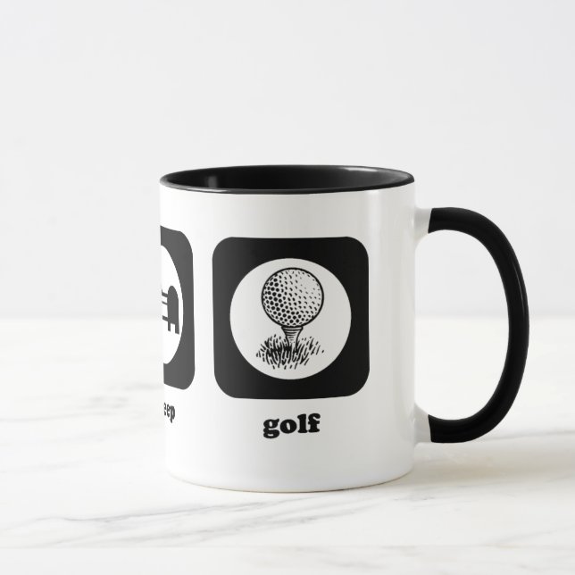 Äta. Sömn. Golf. Mugg (Höger)