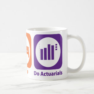 Äta sömn gör Actuarials Kaffemugg