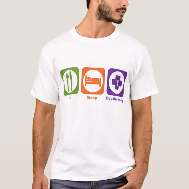 Äta sömn gör en uppehåll t-shirt (Framsida)