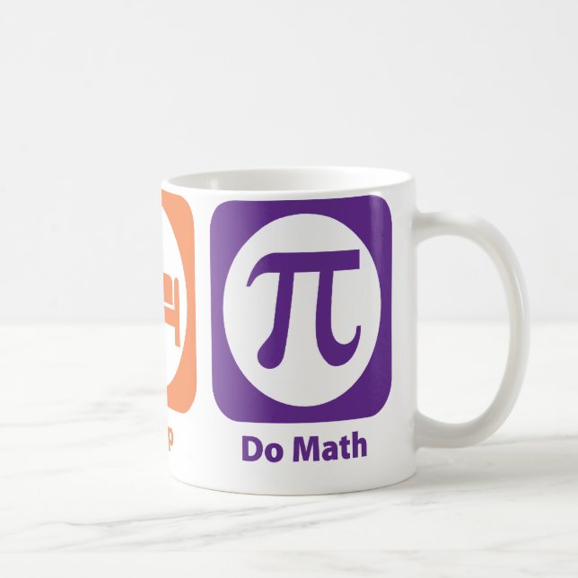 Äta sömn gör Math Kaffemugg (Höger)