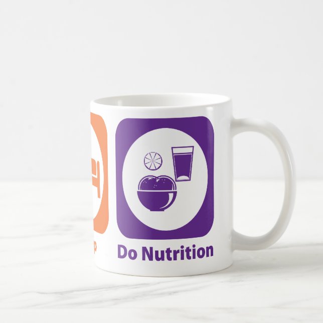 Äta sömn gör näring kaffemugg (Höger)
