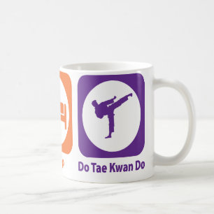 Äta sömn gör Tae Kwan gör Kaffemugg