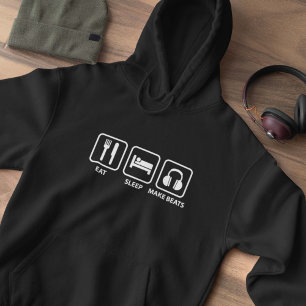 Äta sömn gör takter sweatshirt med luva