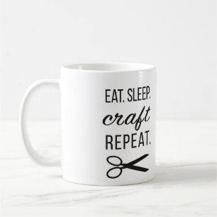 Äta. Sömn. Hantverk. Repetition. Kaffe och mer Kaffemugg